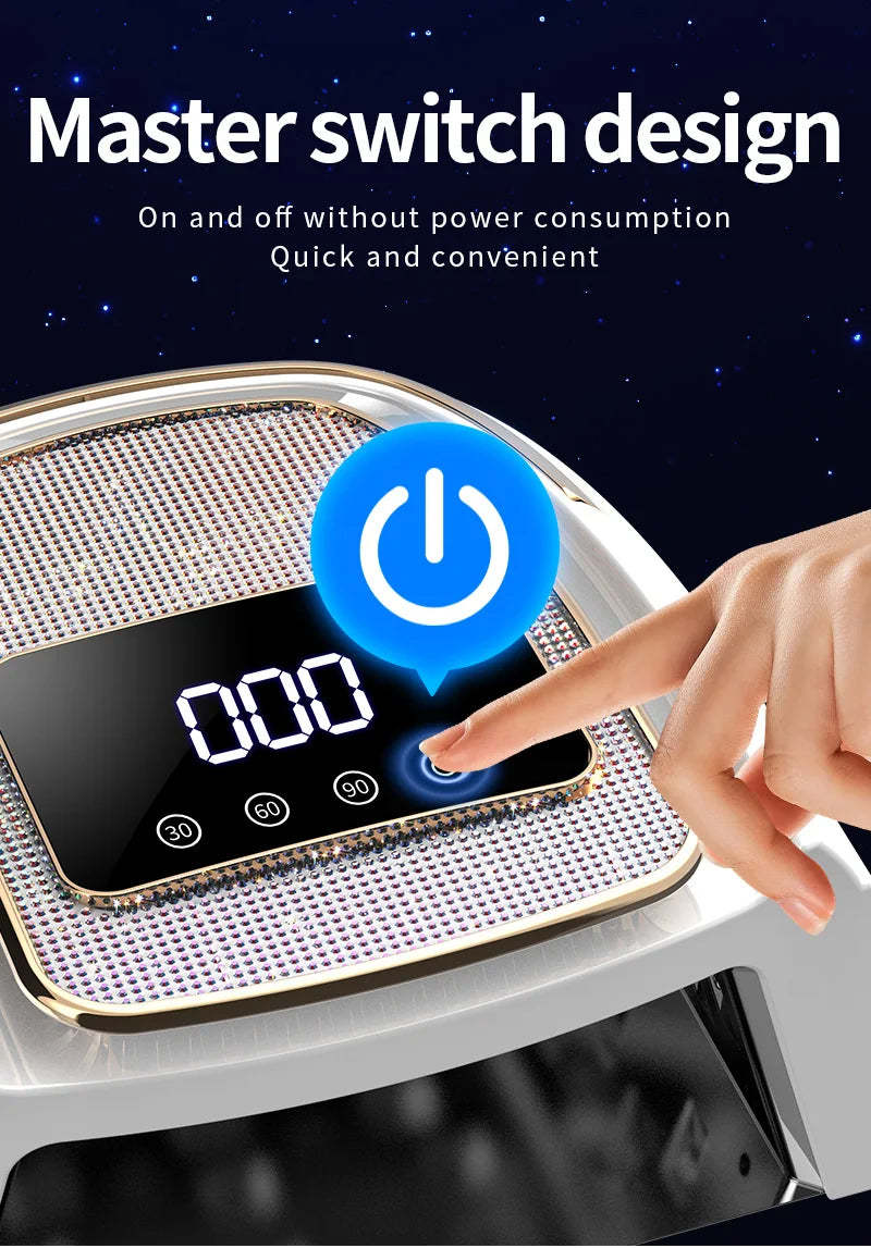 Cordless Rechargeable UV LED Nail Lamp Professional Gel Polish Curing Light Auto Sensor for Nail Art Manicure