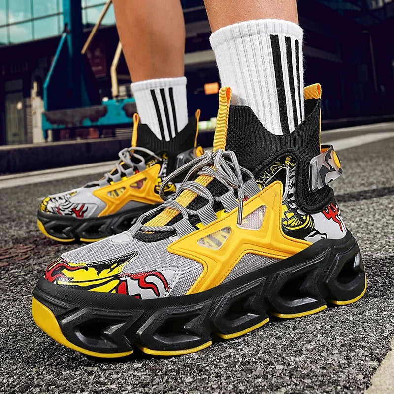 Men's Breathable Casual Sneakers Luxury Fashion Running Trainer Unisex Comfortable Wear Tenis Race Shoes