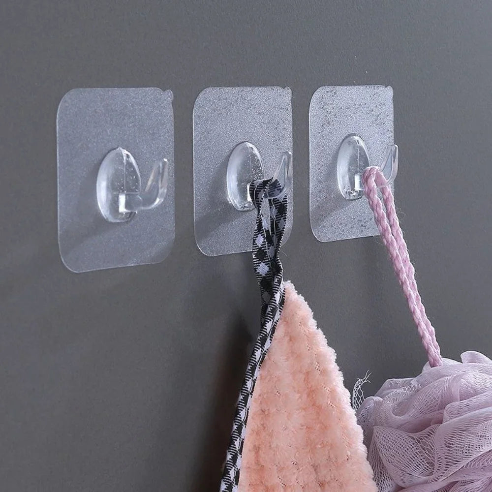 Hook Laundry Accessories Home and Decoration Personal Care For Kitchen Gadgets 1/5 Pcs Adhesive Wall Hooks Washing Powder Garden