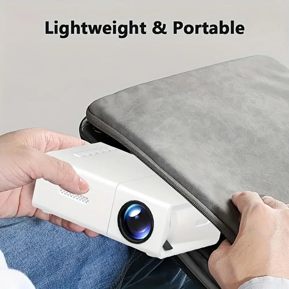 1080P Resolution Mini Projector Built-in Speaker Remote Control Portable Projector Halloween Gifts LCD Technology