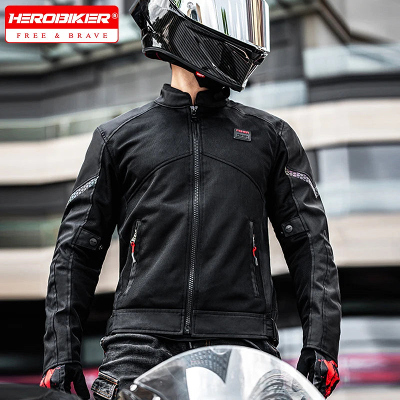 Men's Motorcycle Jacket Summer Clothing Anti-Collision Motorcycles Pants Motocross Off-road CE Protection Motocross Rider Coat
