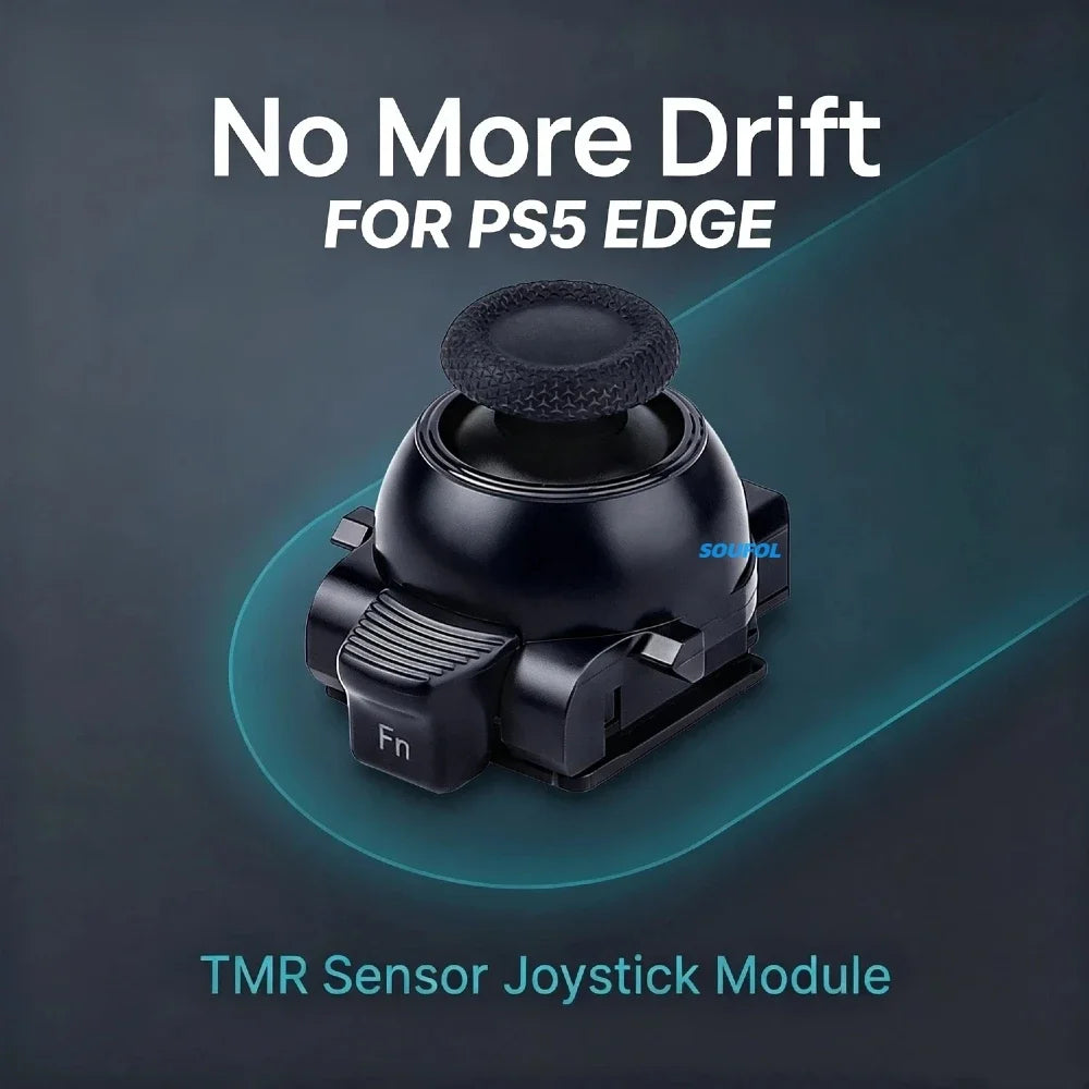 K-Silver JS13PRO+ TMR Sensor Joystick for PS5 Edge, Anti-Drift Analog Rocker Replacement High Precision Gaming Thumbstick Module