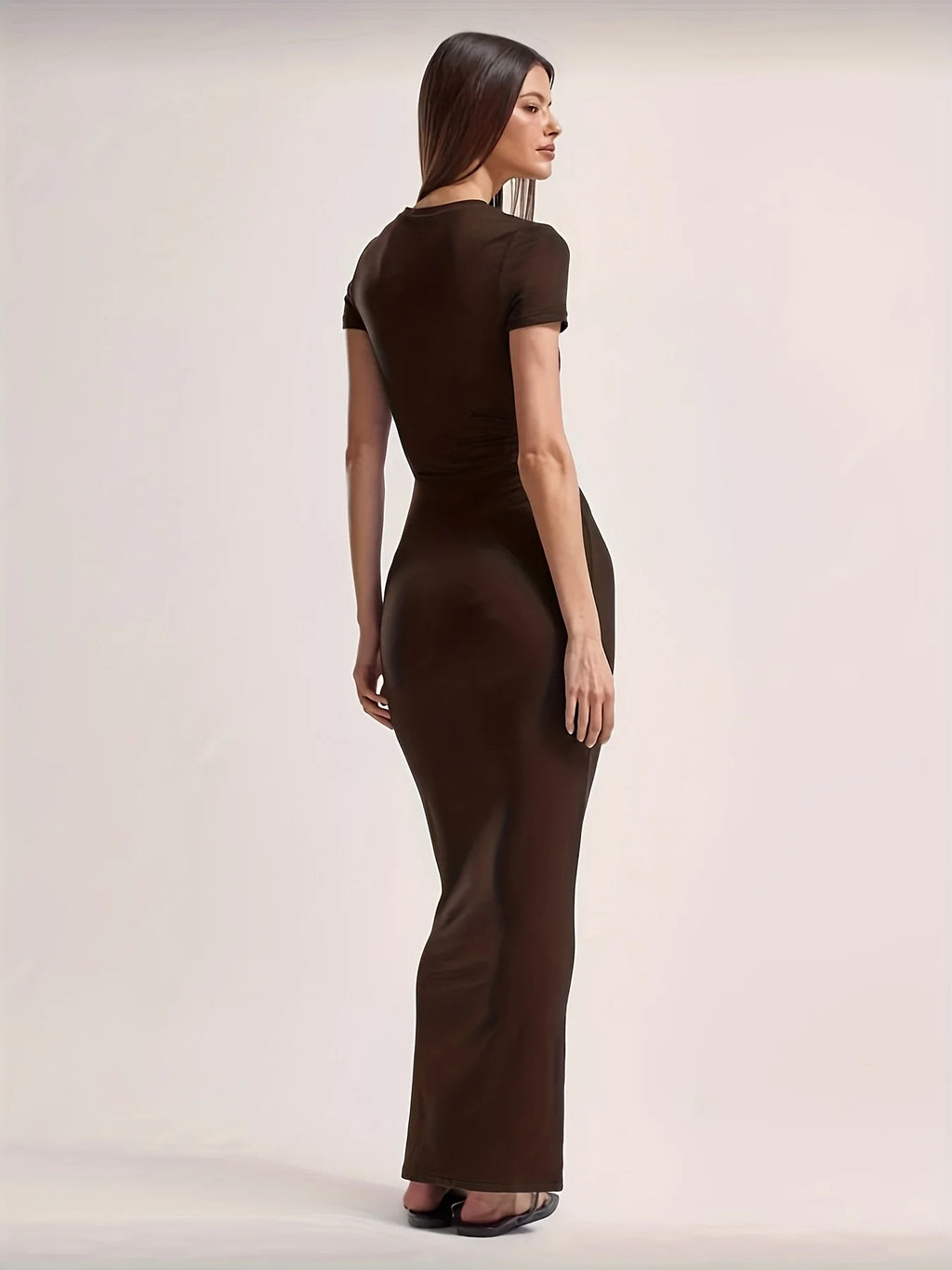 Stylish Women Short-Sleeve Maxi Dress | Daily & Party Wear