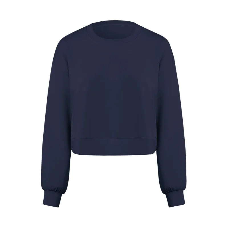 Women's Sports Hoodie Liquid Air Layer Leisure Quick Drying Loose Fitness Breathable Round Neck Wholesale Customized Logo
