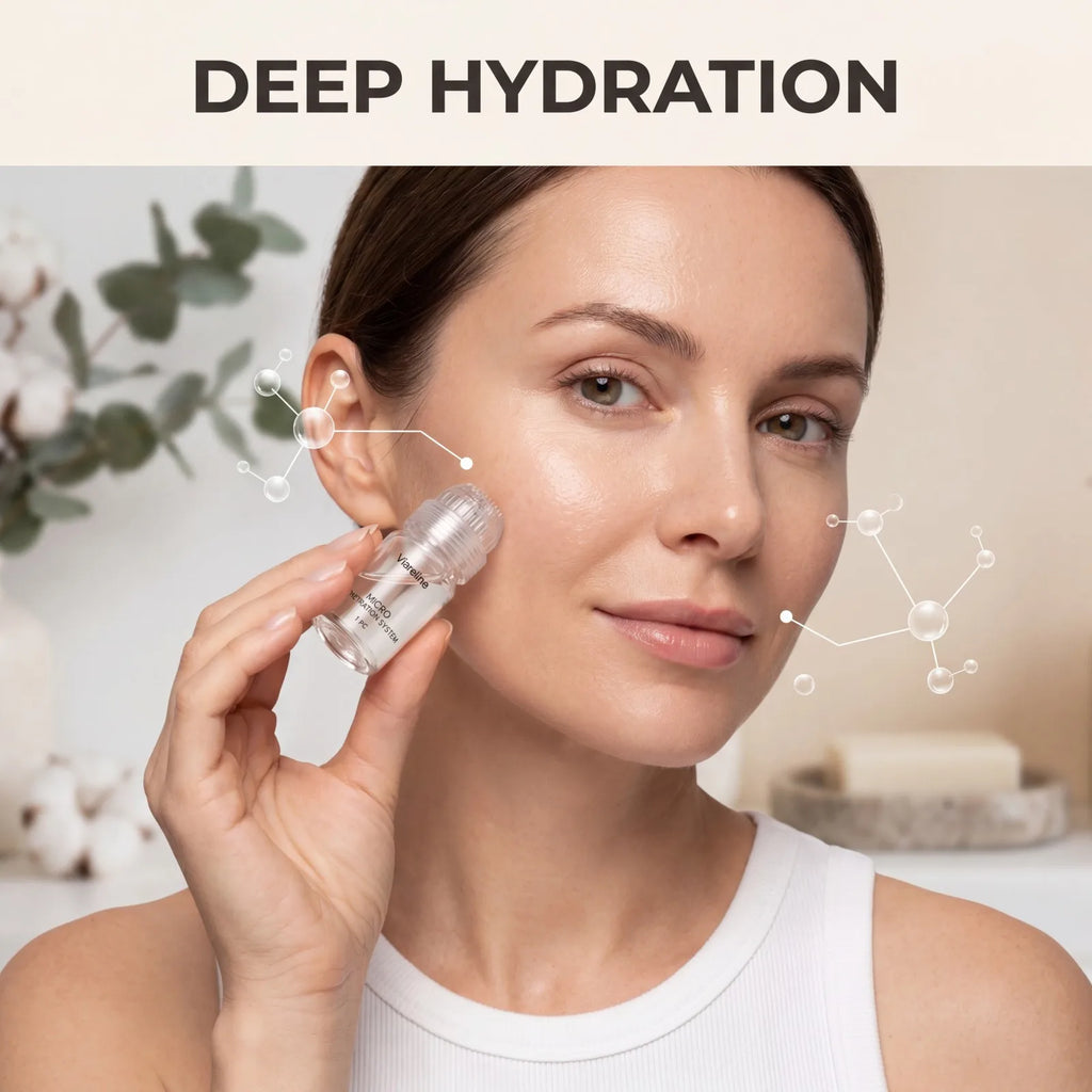 Collagen 0.2mm Microneedle Serum Set Hydrating Firming Smoothing Facial Roller Serum Pro Home Beauty Care Kit Glowing Skincare