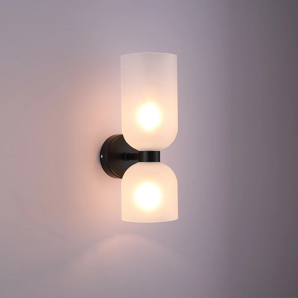 Postmodern Luxury Bedroom Bedside Wall Lamp Glass Shade Modern Minimalist Background Corridor Staircase Art Wall Lighting