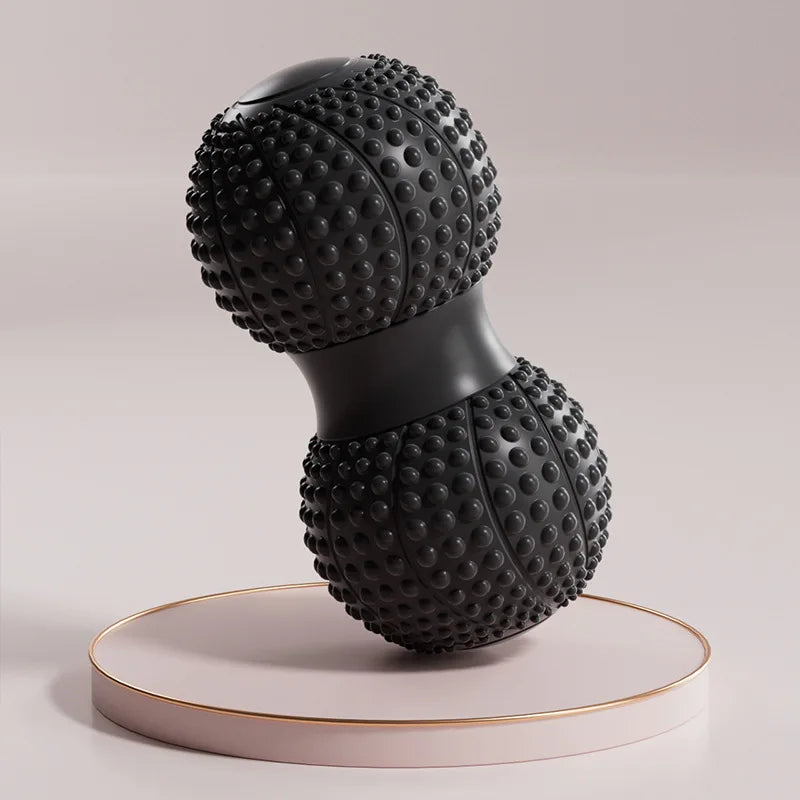 Dual Ball Massage Ball for Spine, Hip, Back & Leg - TPE Material, with Dots, Ideal for Yoga & Fitness, Muscle Relaxation