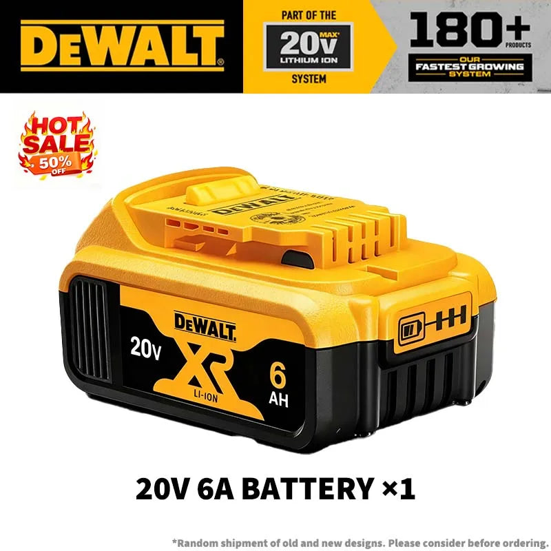 100% Genuine DEWALT 20V Max 2/5/6/9Ah Battery Charger Combo Li-Ion XR Series for Power Tools Battery DCB200,DCB202,DCB205,DCB206