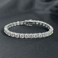 OEVAS Full Moissanite Tennis Bracelet 925 Silver Plated 18k Gold for Women Man Wedding Party Fine Jewelry Can Pass Diamond Test