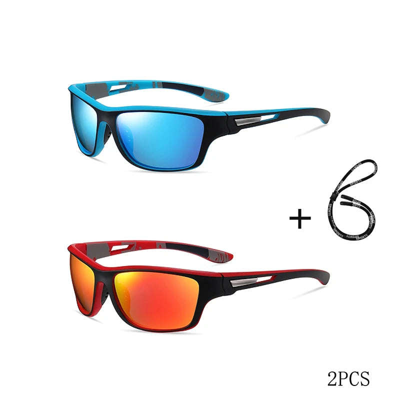 Polarized Fishing Sunglasses Men Driving Shades Male Sun Glasses Hiking Fishing Classic Sun Glasses And Anti Slip Rope