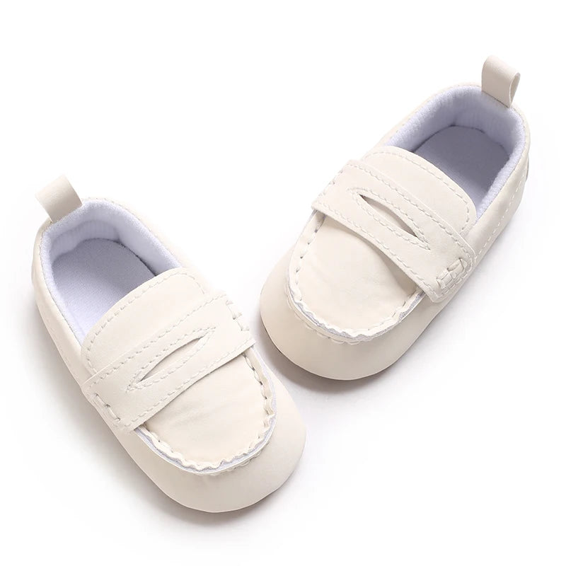 Solid Color Baby Casual Soft Soled Walking Shoes Suitable For 0-1 Year Old Infants And Toddlers Bean Shoes And Forefoot Shoes