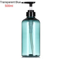 300/500ml Refillable Clear Empty Bottle Soap Dispenser Shower Gel Shampoo Dispenser Bottles Press Pump Lotion Bottle Reusable