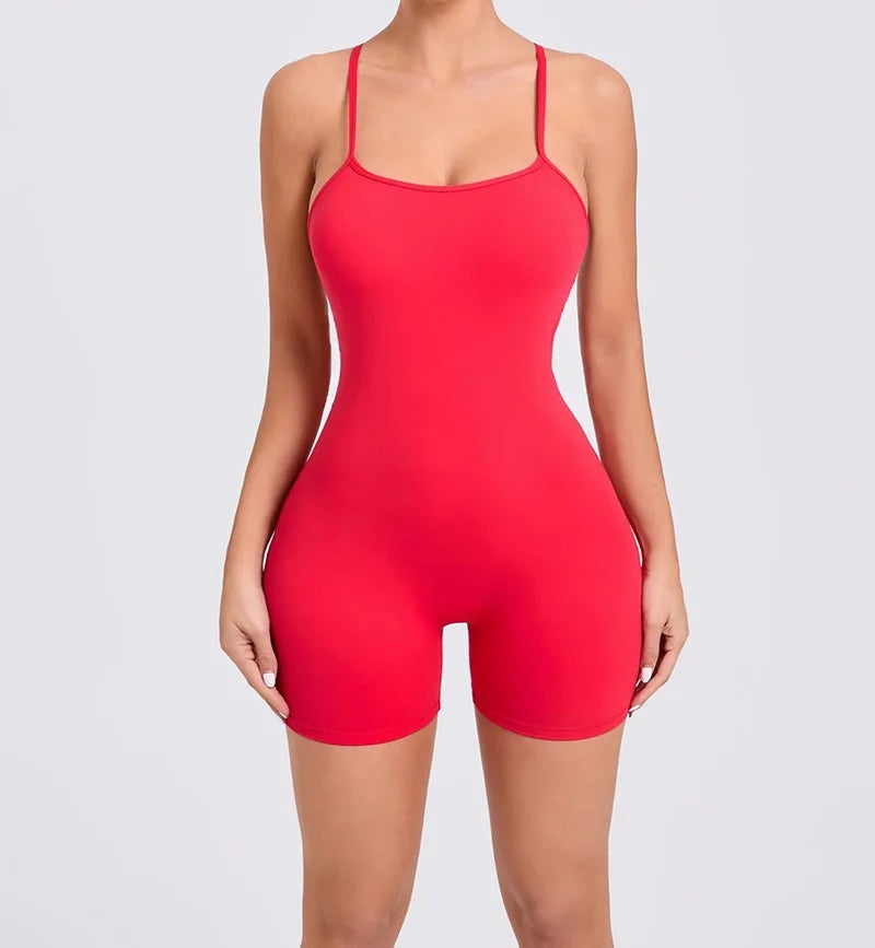 Cloud Rise Yoga SEXY Sports Jumpsuit Women Gym Fitness Playsuit Training Rompers Female Workout Bodysuits Lady Backless Overalls