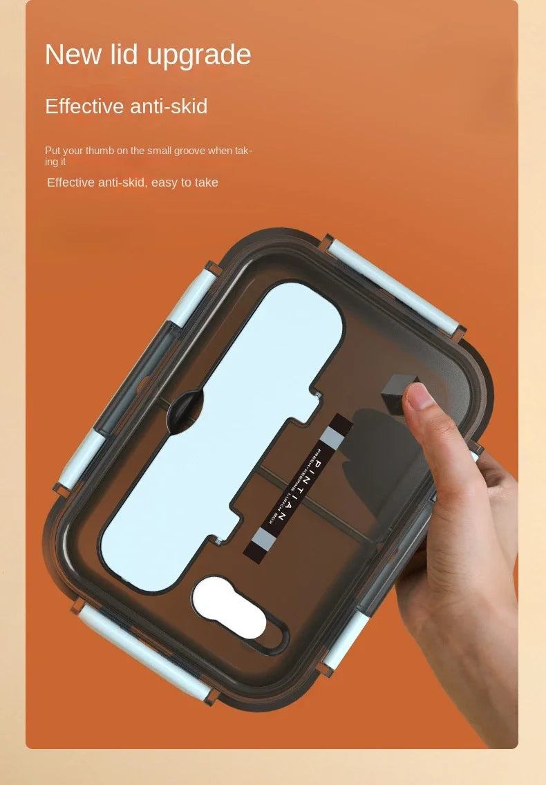 Transparent Lunch Box for Kids Food Storage Container with Lids Leak-Proof Microwave Food Warmer Snacks Bento Box Japanese Style