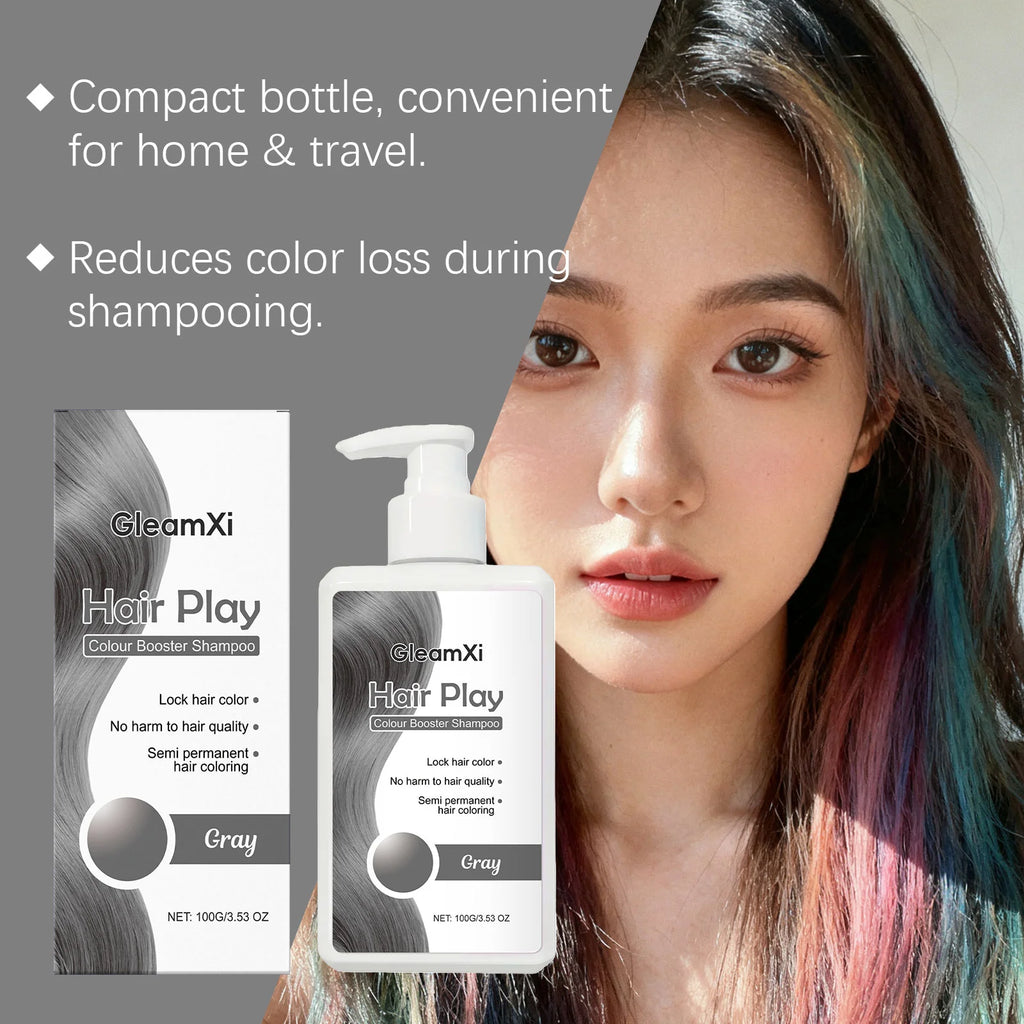 100g Hair Dyeing Shampoo Color-Locking Fade Prevention Gentle Cleansing Nourishing Smoothing Gray Color Fixing Hair Dye Shampoo