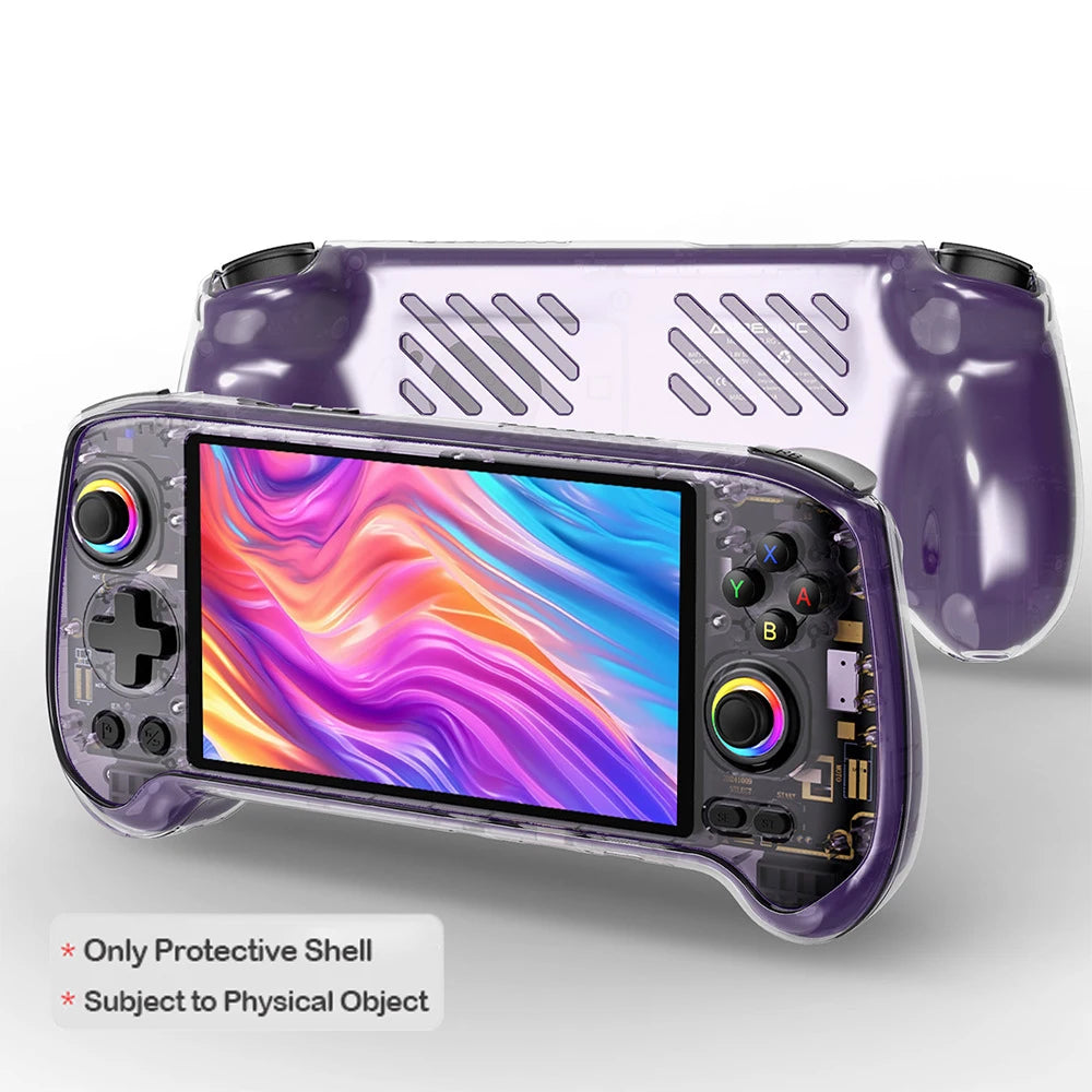 Transparent TPU Case For Anbernic RG557 Handheld Game Console Protective Cover Anti-Scratch Anti-fall Storage Cover Case
