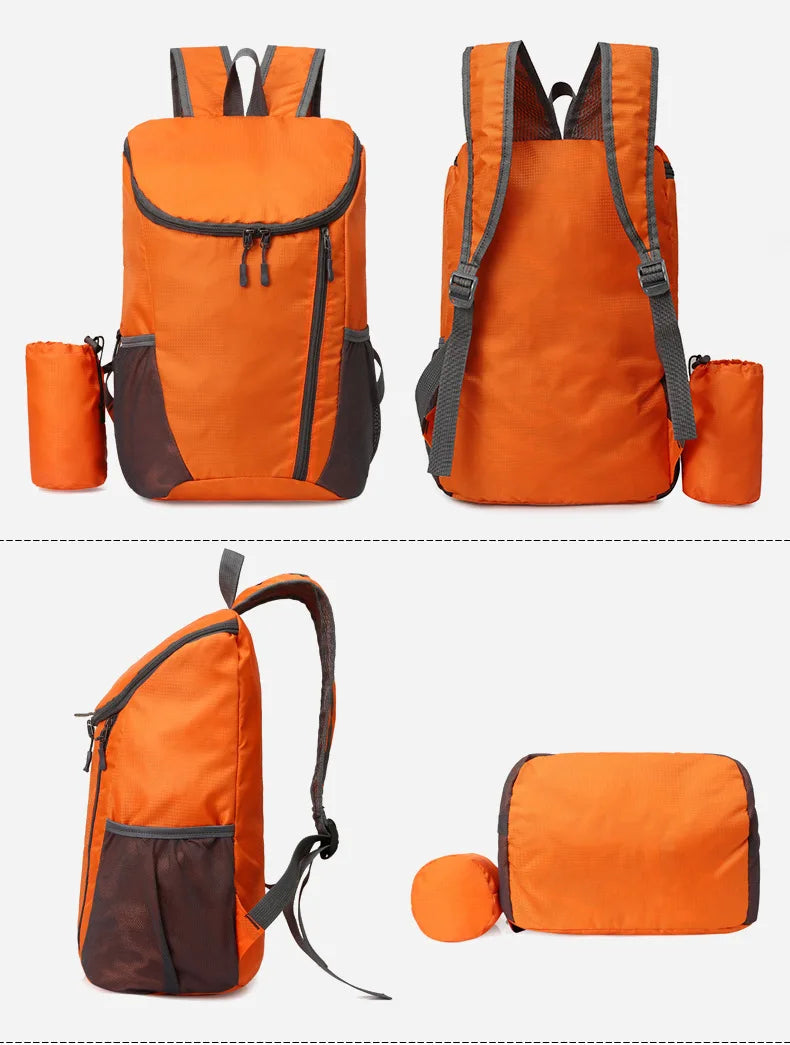 Large Capacity Sport Mountaineering Backpack - Lightweight Foldable Waterproof Outdoor Travel Bag for Sports
