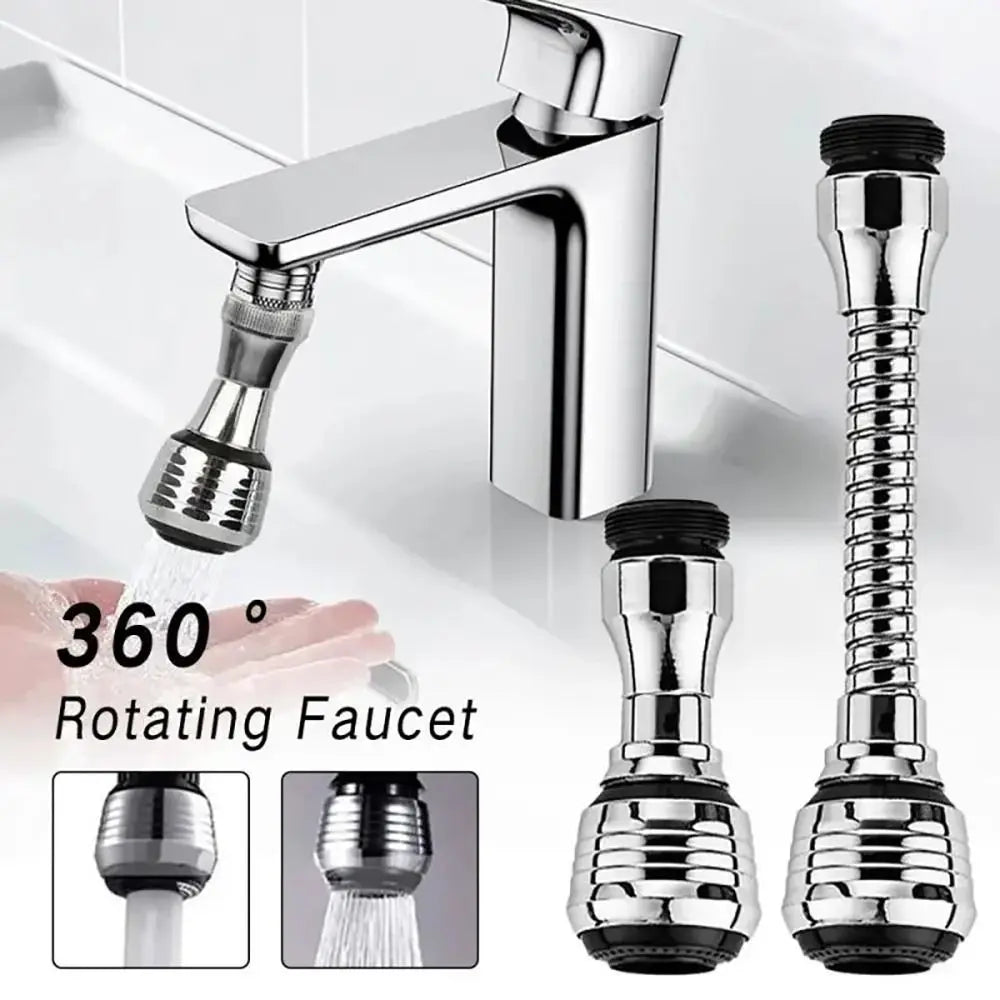 1Set Booster Nozzle Extender 360 Degree Faucet Water Saver Universal Rotating Bubbler Dual Mode Bathroom Kitchen Tools