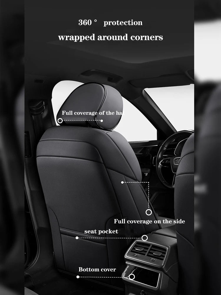 Custom Car Seat Cover 100% For Audi TT MK2 Q7 4L Q5 A7 A6 C7 Avant Auto Accsesories Interior 360 ° Surround Protector