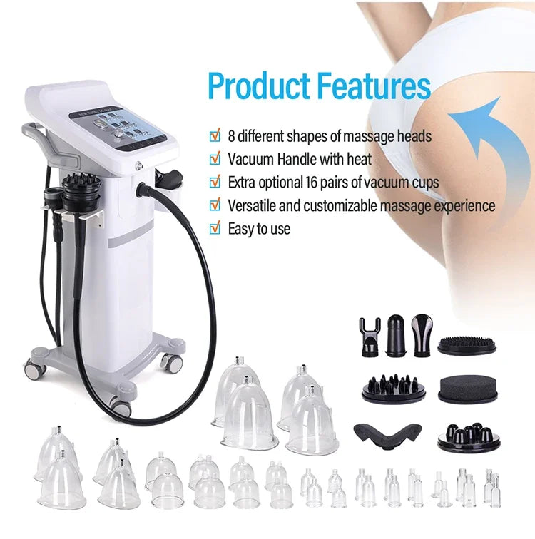 3 in 1 G8 Vibration Massage Vacuum Slimming Fat Removal Breast Butt Buttock Lifting S Shape Body Machine-Y8