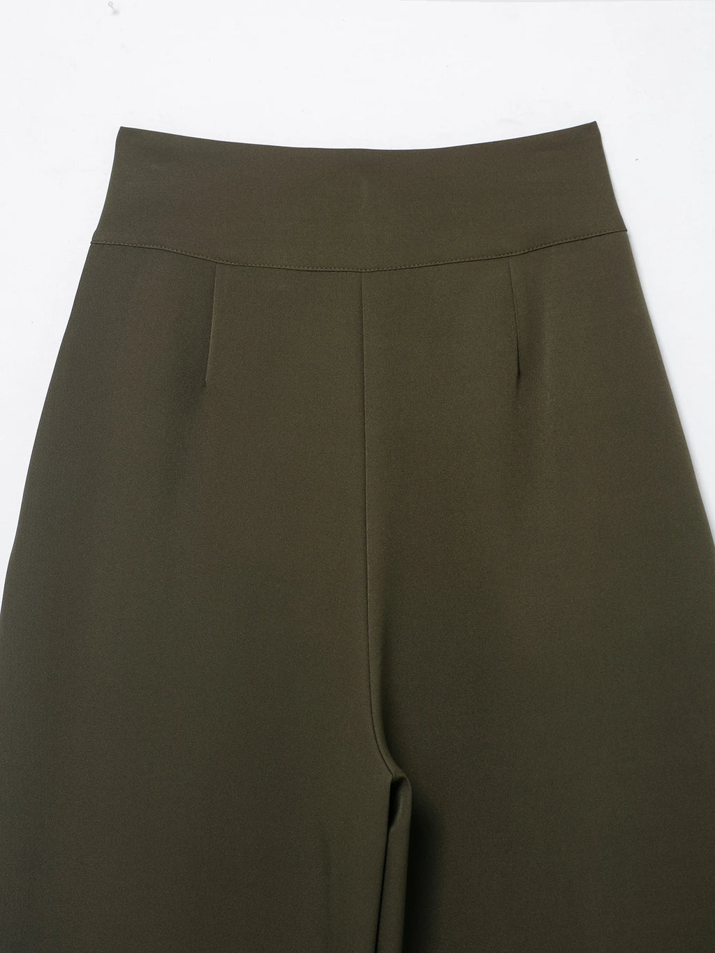 Casual Solid Pleated Loose Long Pants Women Fashion High Waist Straight Wide Leg Trousers 2026 Lady Spring Autumn Commute Wear