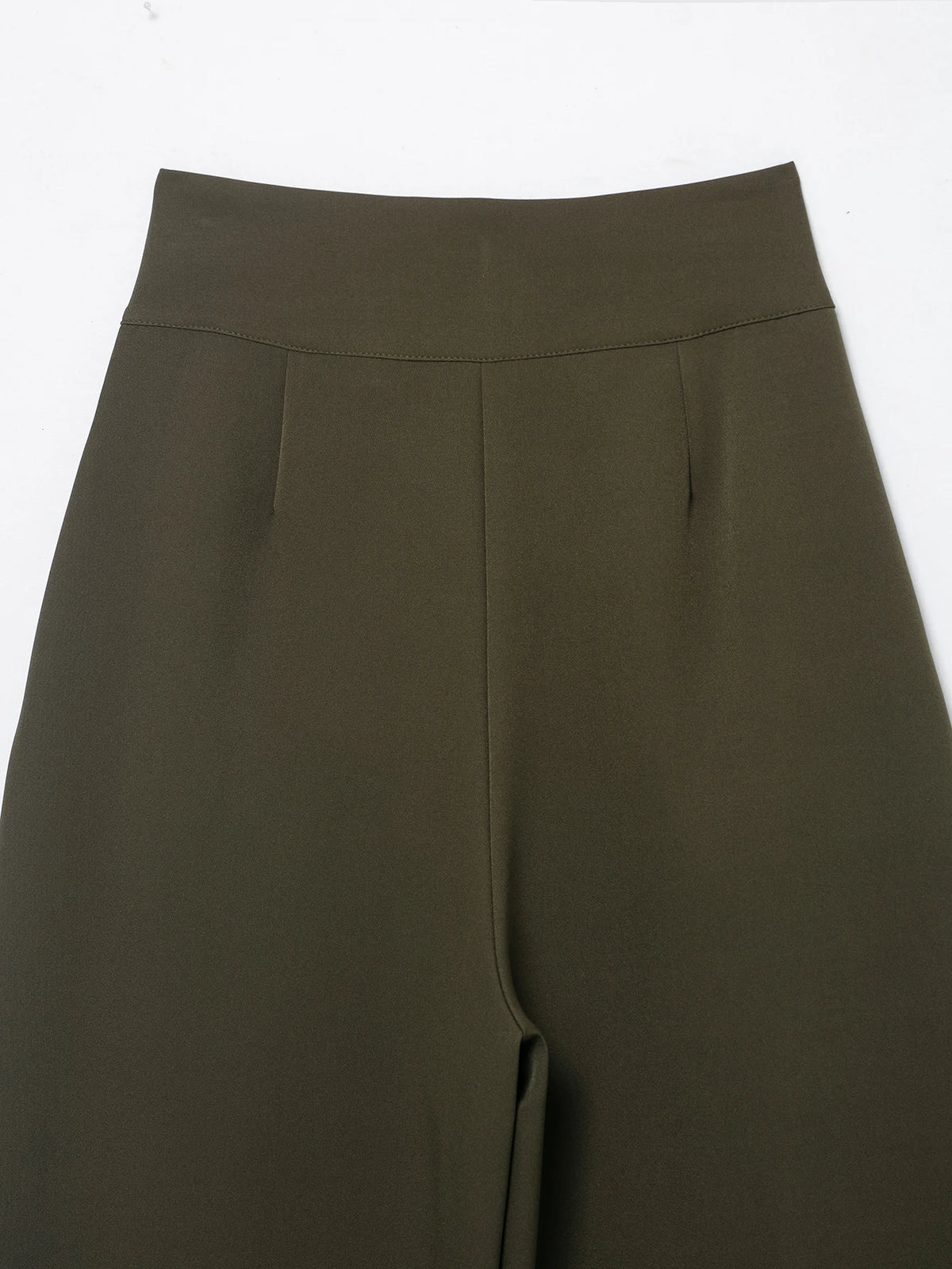 Casual Solid Pleated Loose Long Pants Women Fashion High Waist Straight Wide Leg Trousers 2026 Lady Spring Autumn Commute Wear