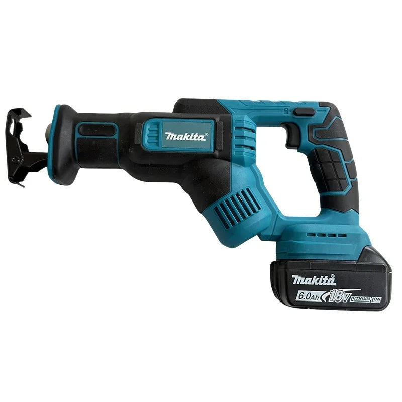 Makita Cordless Power Tool Set: Cordless Rotary Hammer, Rivet Gun, 12V Mini Angle Grinder, Cordless Saw, Air Inflator
