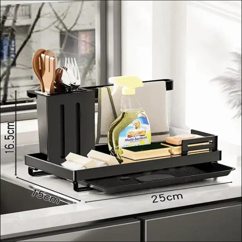 Kitchen Sink Stand Sponge Holder Dish Drainer Organizers Storage Accessories Shelf Storage Organizer Dish Drying Rack Gadgets