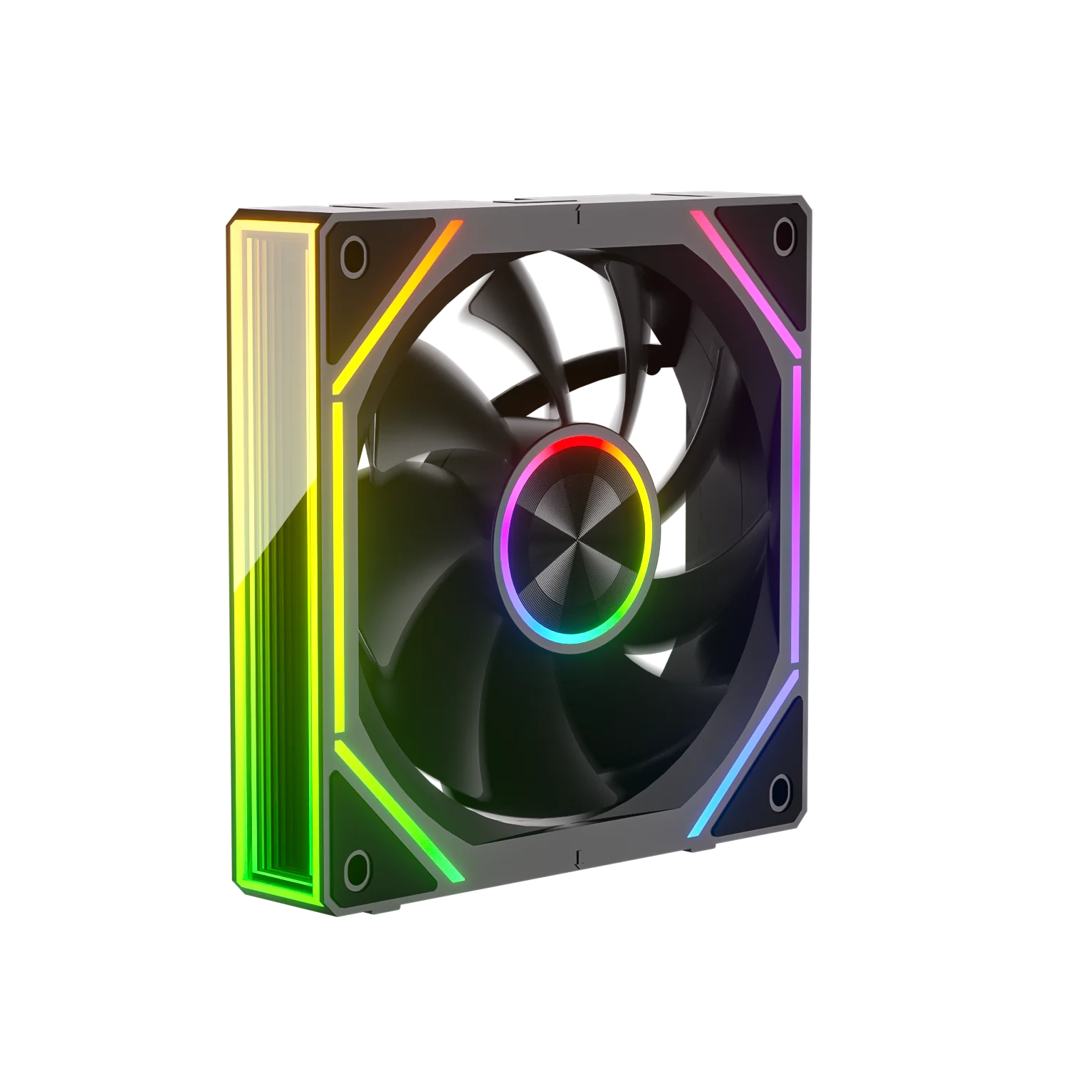 Power Train X-GAMERX PRISM 8RS ARGB Fan 800-1800RPM CPU Cooling Fan PWM Quiet Integrated Building Block Case Fan