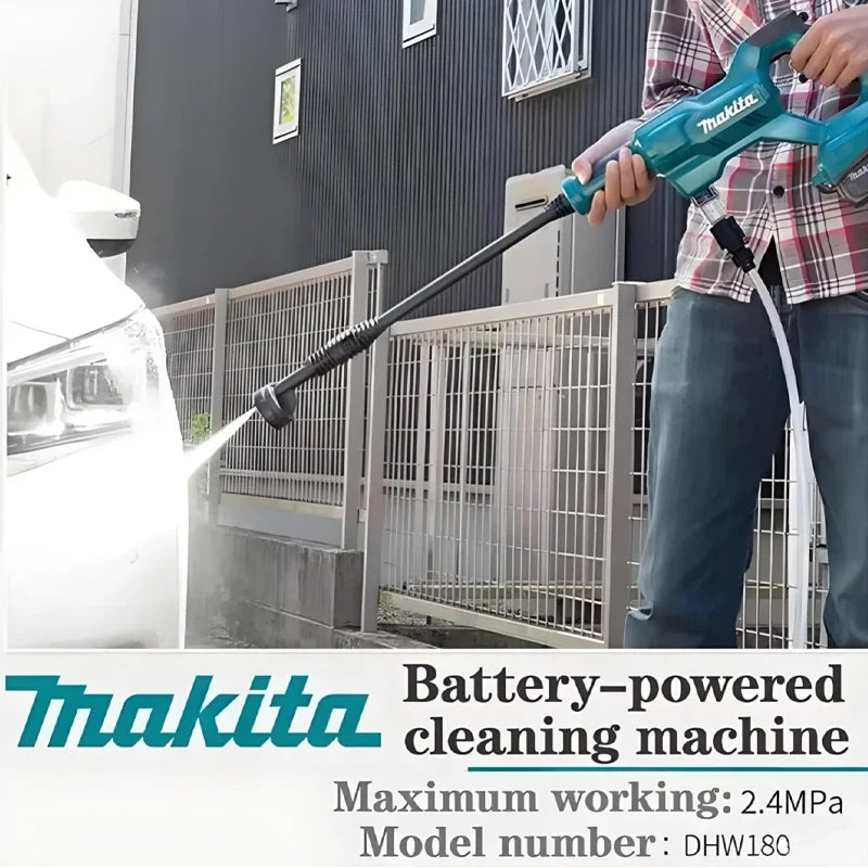 Makita DHW180 18V LXT Cordless High‑Pressure Washer Portable High‑Flow Rechargeable Battery‑Powered Cleaning Power Tool