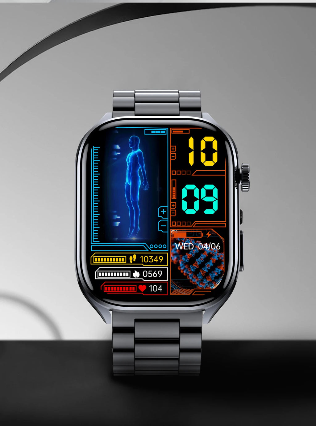 2026 New AI-Diagnosis Care Smartwatch Accurate ECG Uric Acid Lipids Blood Pressure Body Fat IP68 Waterproof Fitness Smartwatch