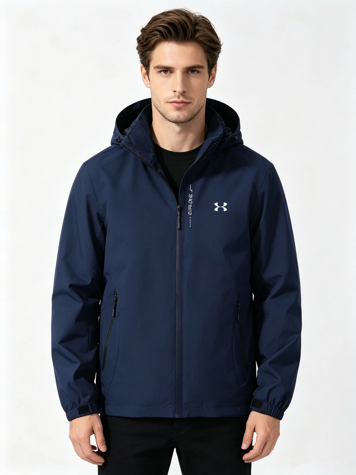 Men's Waterproof Rain Jacket Lightweight Outer Hooded Outdoor Raincoat Hiking Windproof Jacket Climbing Outdoor Jackets