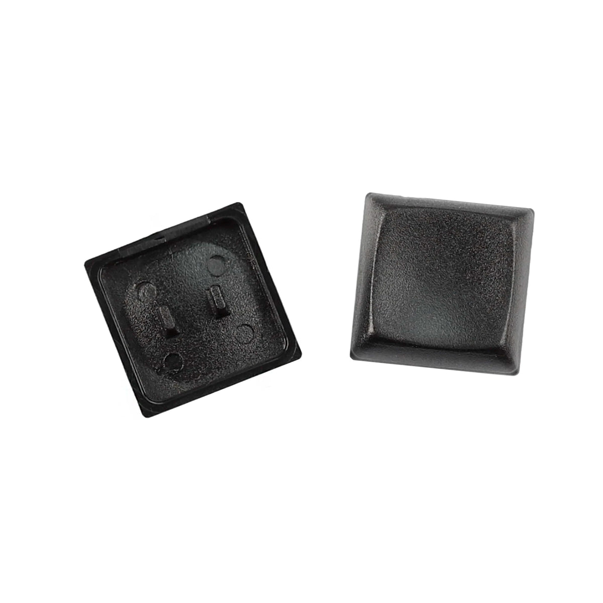 YMDK Square Round 1u Low Profile Blank Black White Keycaps PBT Material DIY for 1350 Switches Mechanical Keyboard