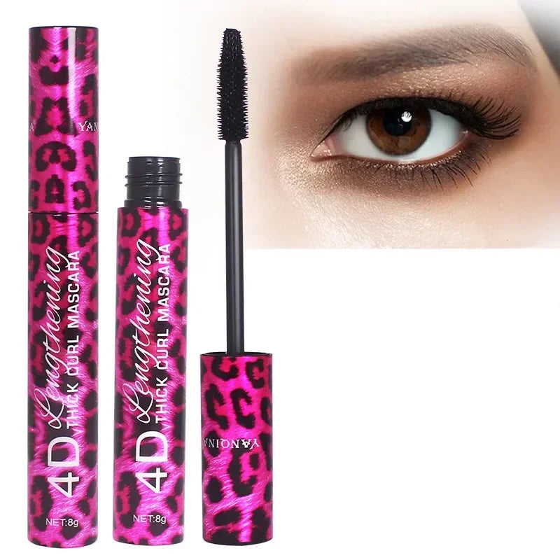 4d Silk Fiber Lash Mascara Long Curling Mascara Makeup Eyelash Black Waterproof Fiber Mascara Extension Eye Lashes Makeup Tool