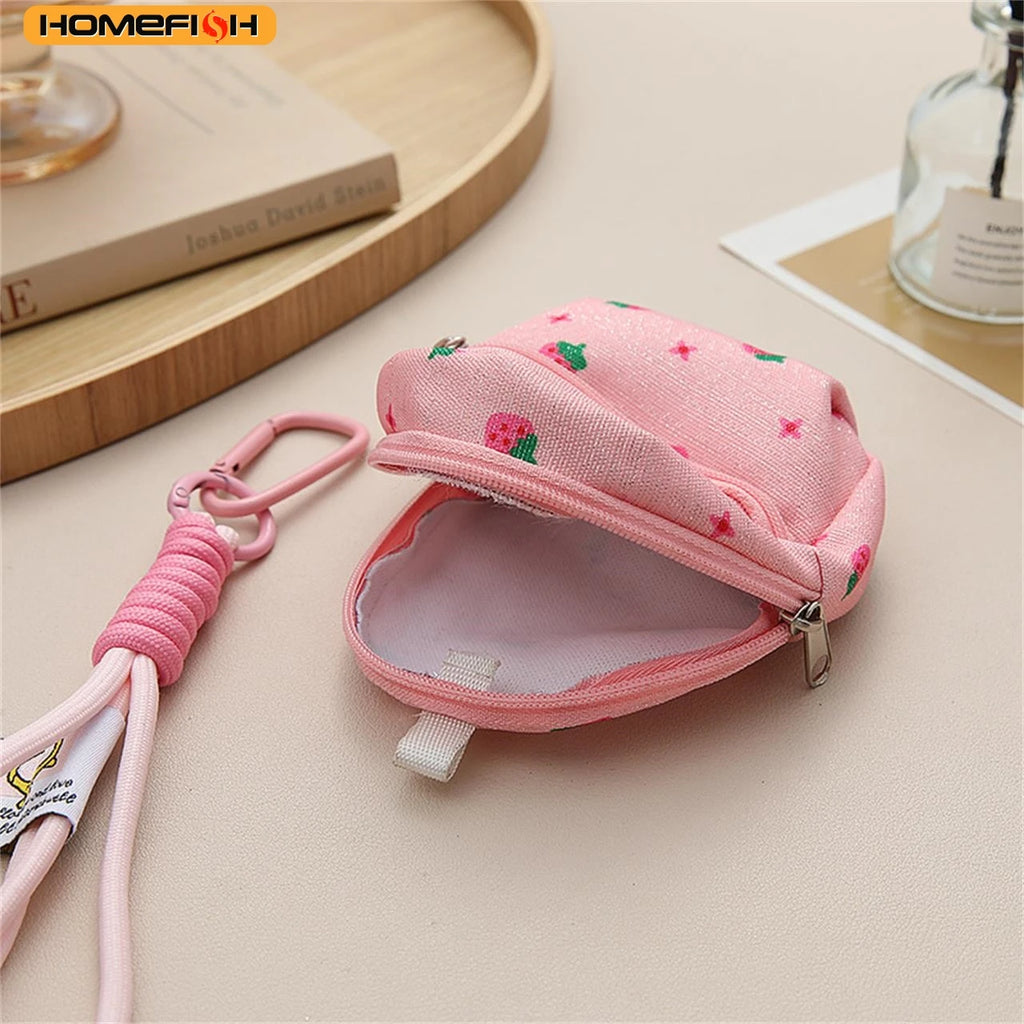 HOMEFISH Women's Bag Pendants Lipstick Earphones Mini Storage Bag Trendy Versatile Bag Accessories Multifunctional Coin Purses