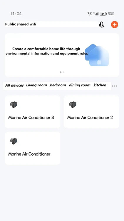 Marine Air Conditioner WIFI Remote Pump Control for Boat 9000BTU Yacht Air Conditioning Self-provided Precision Control System