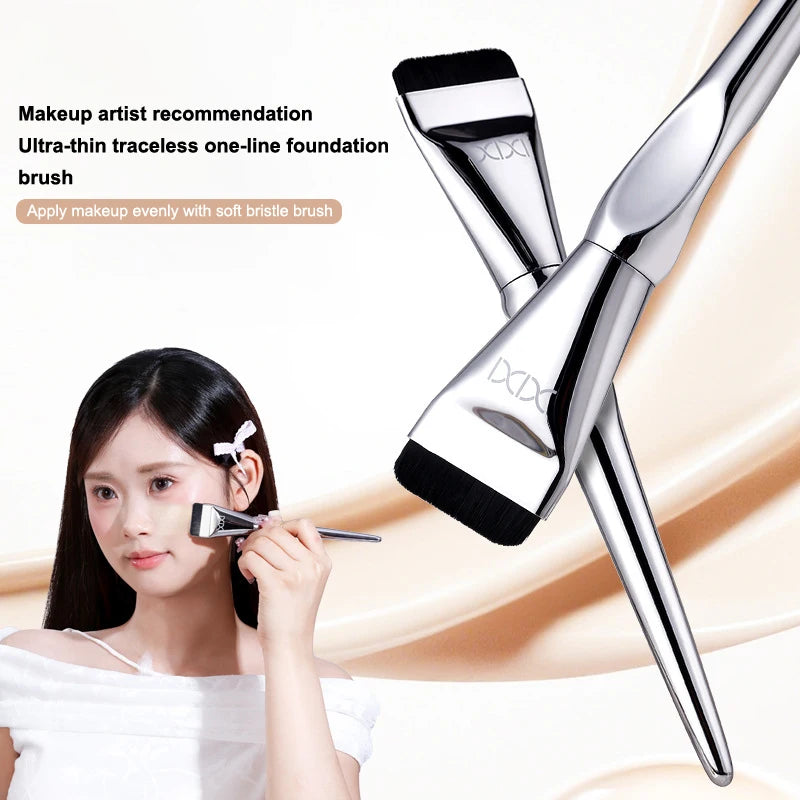 Ultra Thin Foundation Brush Lightweight Face Contour Brush Flat Contour Brush Blending Foundation Cream Makeup Brushes Beauty