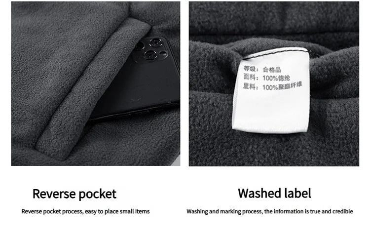 2025 Autumn Winter Thickened Fleece Double-Sided Vest Men's Jacket Warm Outerwear Slim Fit Casual Style Daily