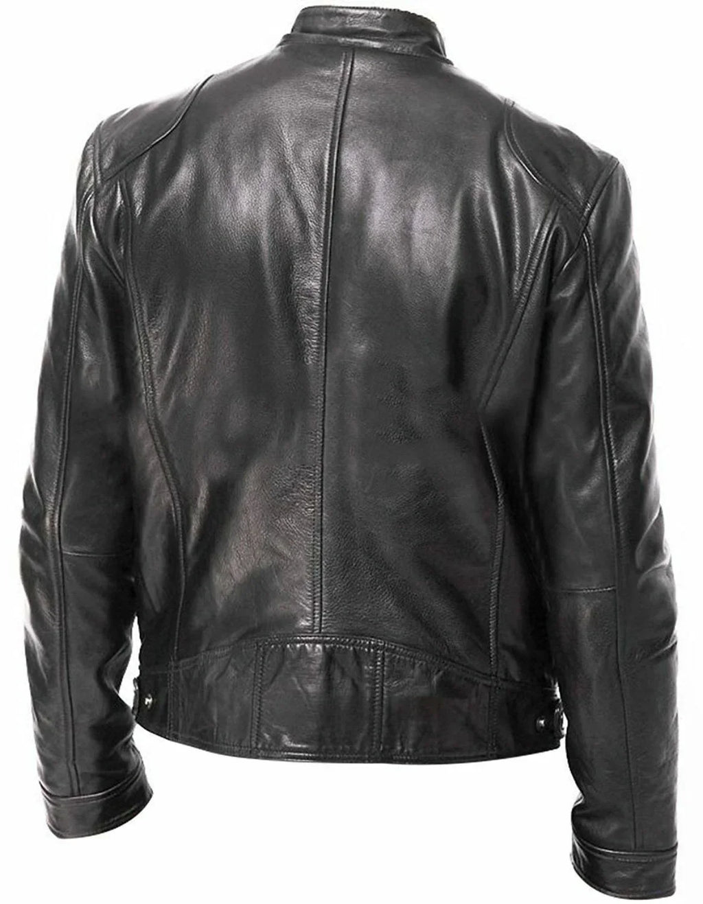 Motorcycle Leather Jackets Man Casual Fashion Motorcycle Coat Slim Fit Lapel PU Jackets Fall Anti-wind Leather Coat Male Retro