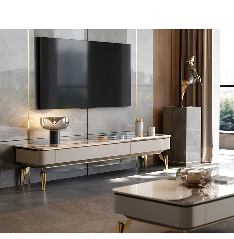 Modern Italian Tv Stands Design Drawers Style Premium Tv Table Luxury Trendy Elegant Muebles Para Hogar Living Room Furniture