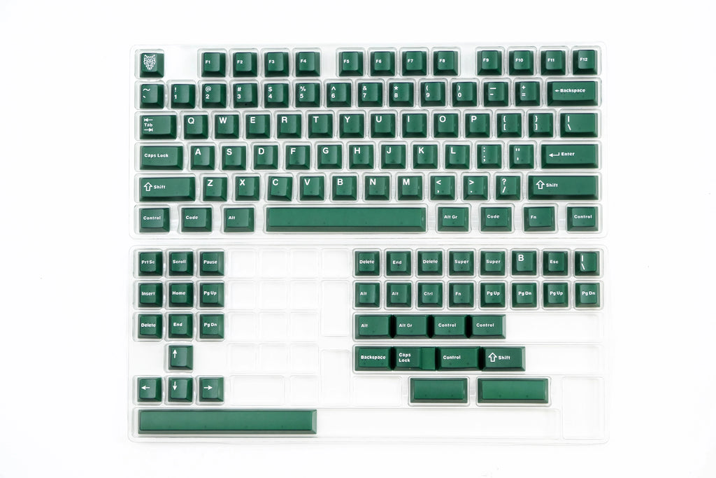 114 Keys Emerald Green Semi Transparent Keycaps Double Shot ABS Keycaps Cherry Profile for Gateron MX Switches Gamer Keyboard