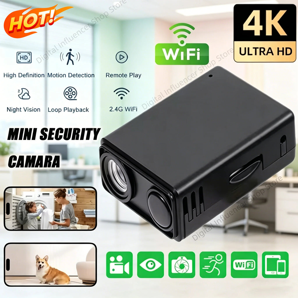 New 4K WiFi Wireless Security Camera Indoor Surveillance Monitor Motion Detection Remote View Home Security Protection Camcorder