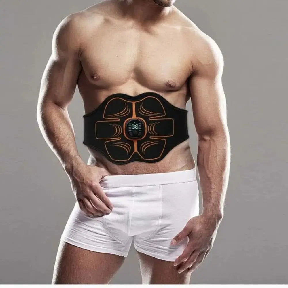 Electric Abdominal Belt Waist Trainer Wireless Abs Trainer USB Recharge Portable EMS Muscle Stimulator Body Slimming
