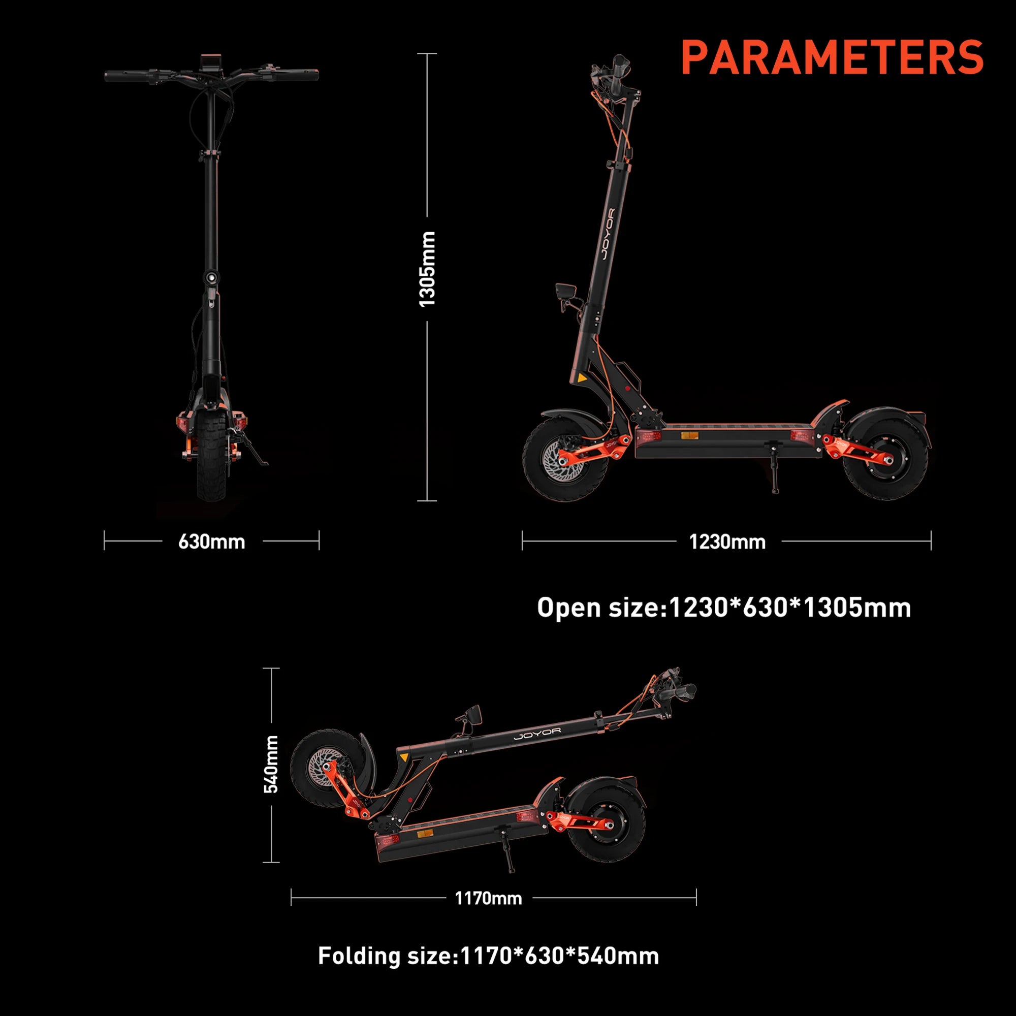 JOYOR T10 2000W Dual Motor Electric Scooter 60V18Ah Long Range Off-Road Foldable E-Scooter for Adults Heavy Duty Shock Absorber USA Local Warehouse Fast Shipping 3-5 Days Duty Free High Speed Powerful Kick Scooters Mobility S