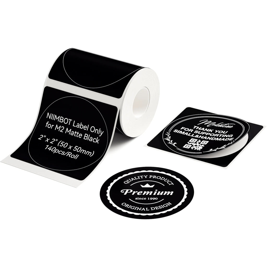 M2 Thermal Transfer Label Paper 2Rolls Scratch-resistant Adhesive Sticker Enduring High-low Temperature Tag With LongStorageTime