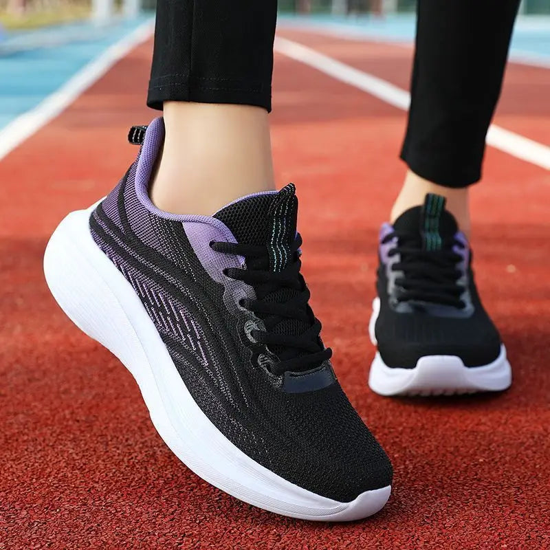 White Mesh Shoes Woman Summer Breathable Flat Sneakers Sports Tennis Shoes for Women Casual  Lightweight Running Shoes Ladies