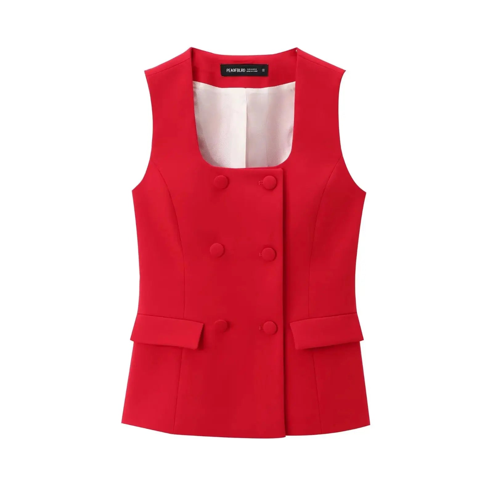 Women 2 Pieces Sets New Fashion Office Vest Top+Split Straight Leg Pants Women's Suit Formal Two Piece Set Women Outfit
