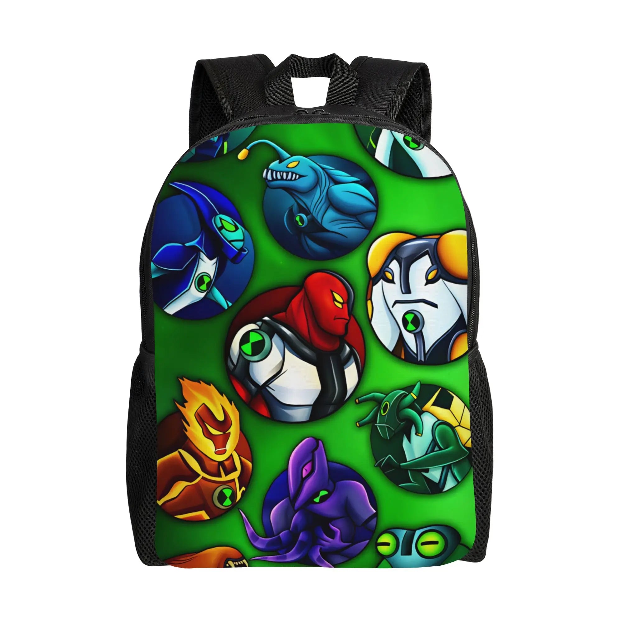 Ben 10 Cartoon Animation Backpack Male  Pattern Backpacks Polyester Kawaii School Bags Daily Designer Rucksack