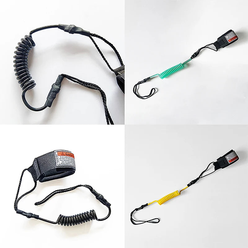 Ankle Leash Sup Board Foot Leg Rope Surfboard Raft Kayak RopeCoiled Surfboard Leash Surfing Stand UP Paddle Board