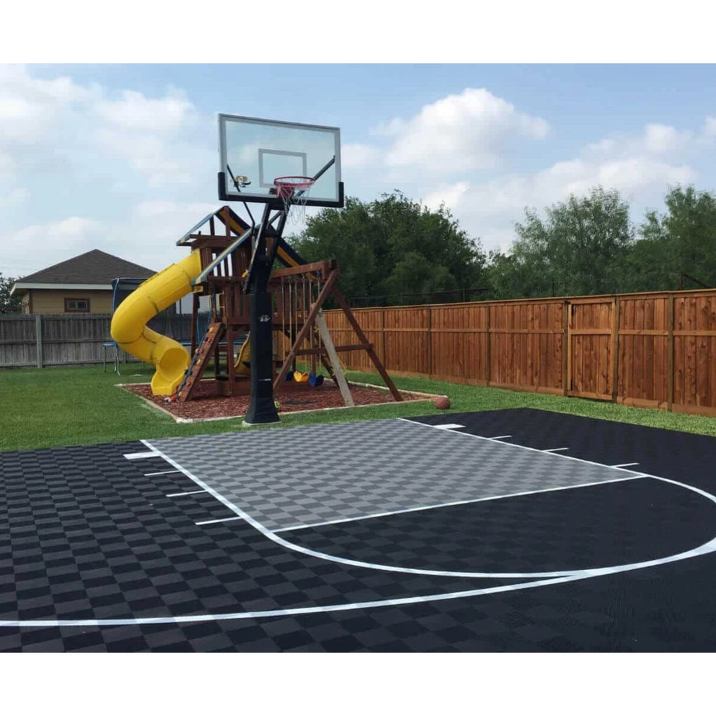 Customizable Half Basketball Court Flooring Interlocking Tiles CE Certified